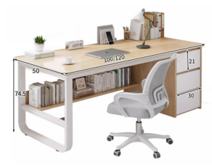 Sonipure 원목 수납 책상 