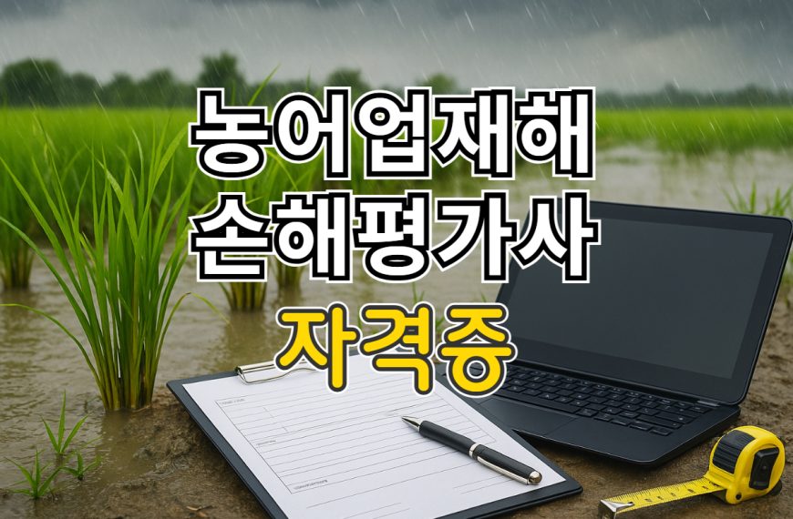 농어업재해 손해평가사