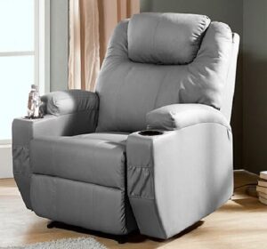 클렙튼 천연가죽 전동 리클라이너 소파