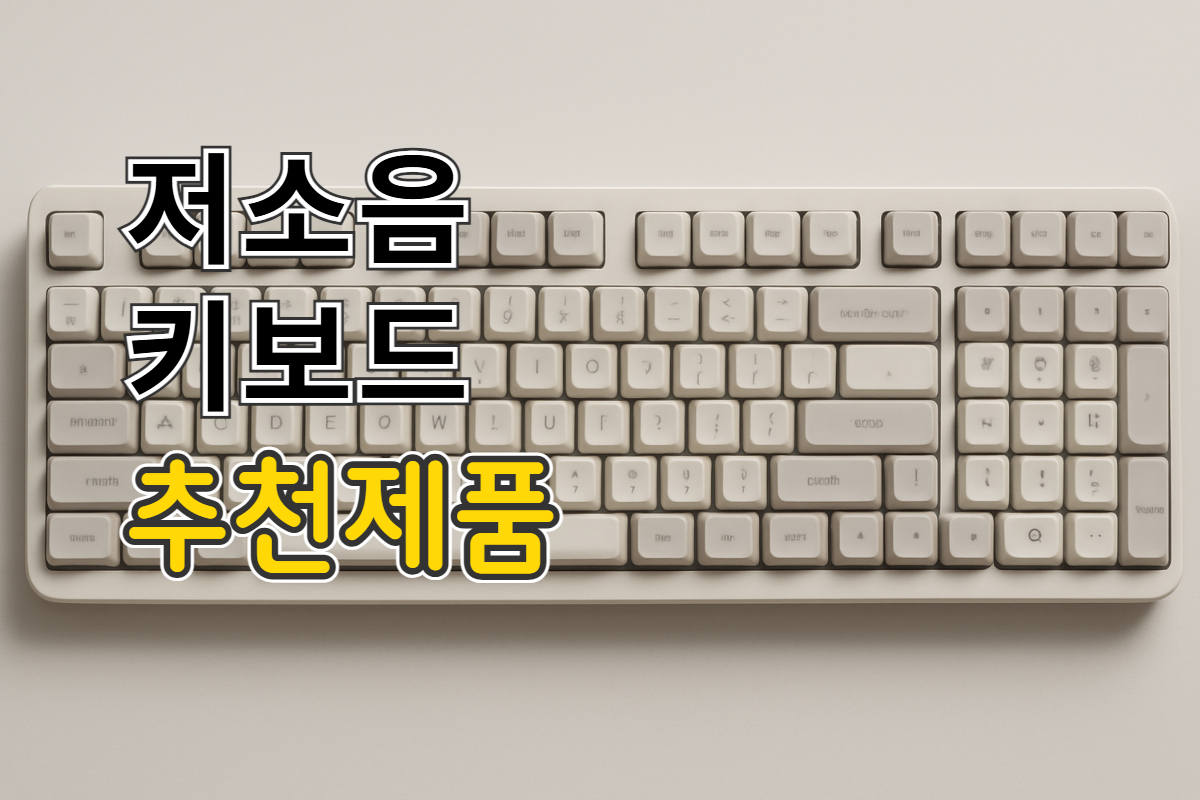 저소음 키보드 추천
