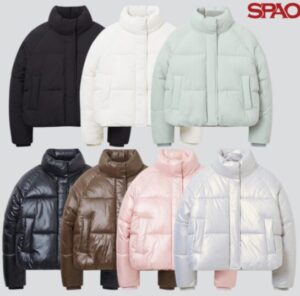 스파오 베이직 푸퍼 숏패딩
