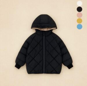 키즈 봄 가을 경량 퀼팅 숏 패딩 점퍼